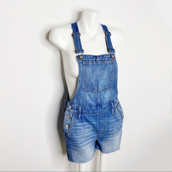 Madewell Adirondack Shortall Raw Hem Overalls - Picture 6 of 11